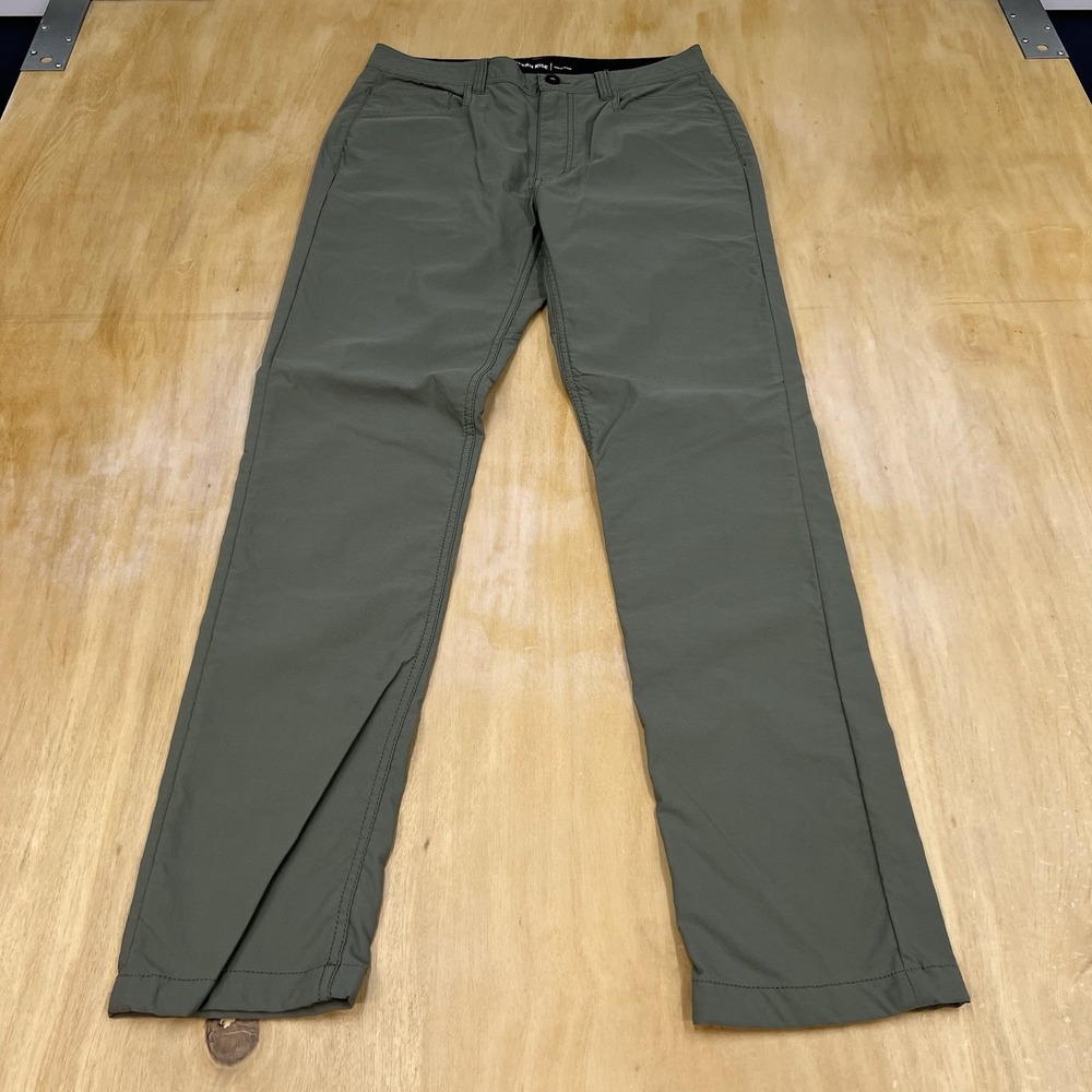 Western Rise Evolution Chino Pants Mens 31x31 Slim Fit Straight Leg‎ Green - Picture 2 of 13